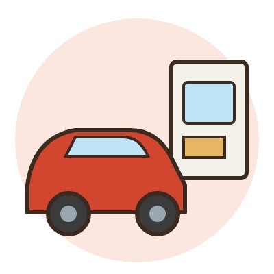 ドライブスルーのレーンで注文のイメージ